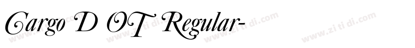 Cargo D OT Regular字体转换